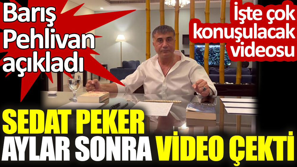 Barış Pehlivan Sedat Peker'in aylar sonra video çektiğini duyurdu. İşte videodan ayrıntılar