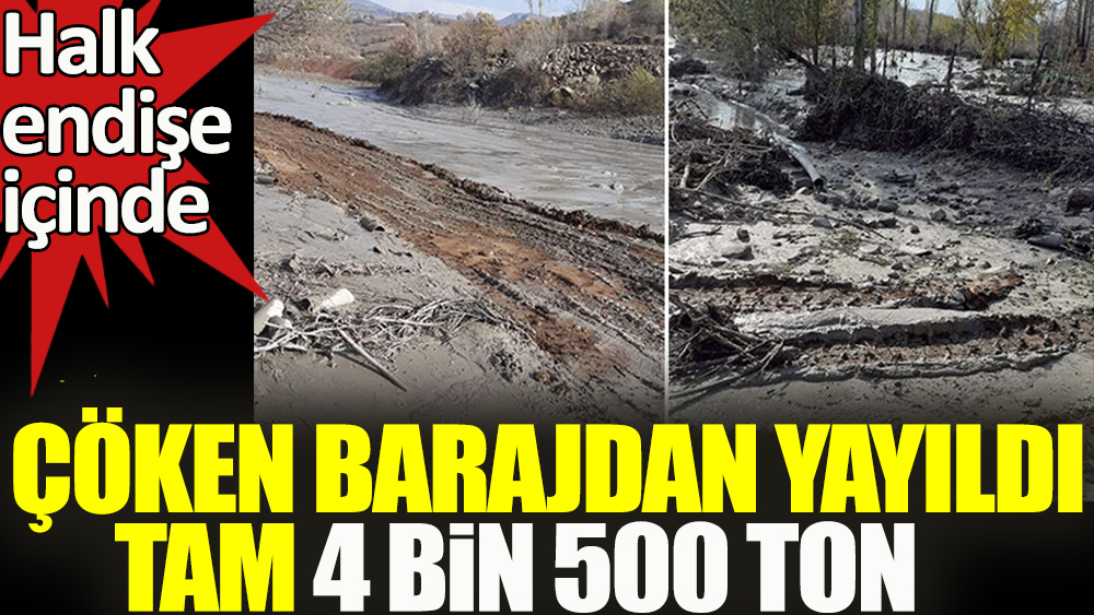 Halk endişe içinde! Çöken barajdan 4 bin 500 ton kimyasal atık yayıldı