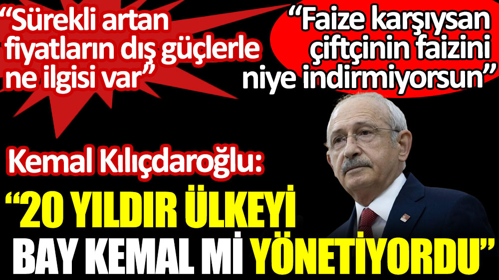 Kemal Kılıçdaroğlu, Erdoğan'a sert çıktı: Burnunuzdan fitil fitil getiririm