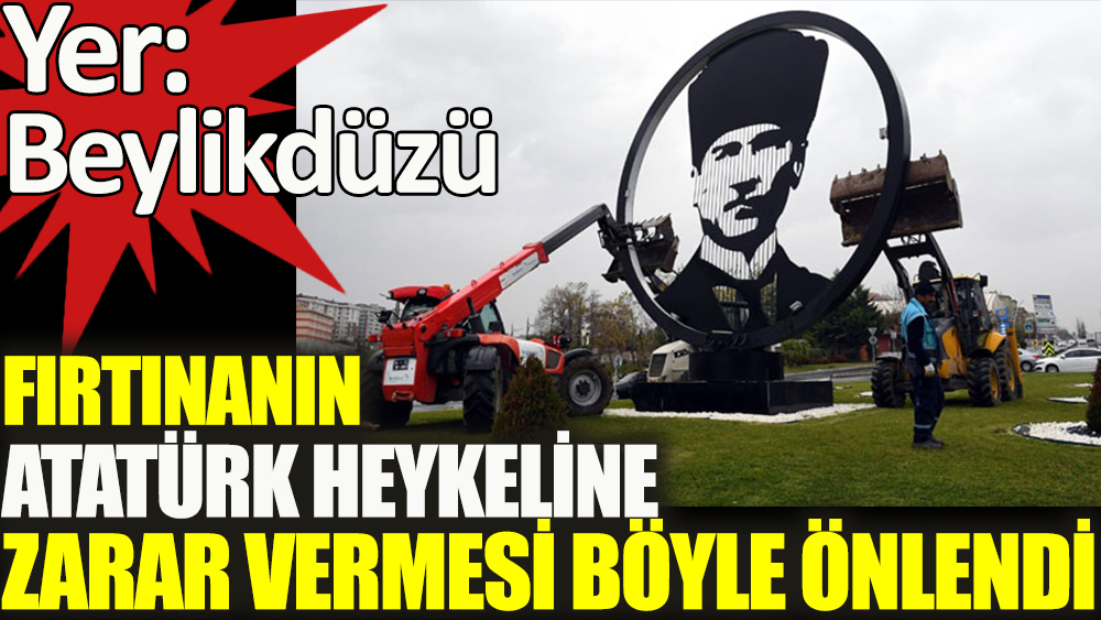 Atatürk Silüetine kepçeli koruma 