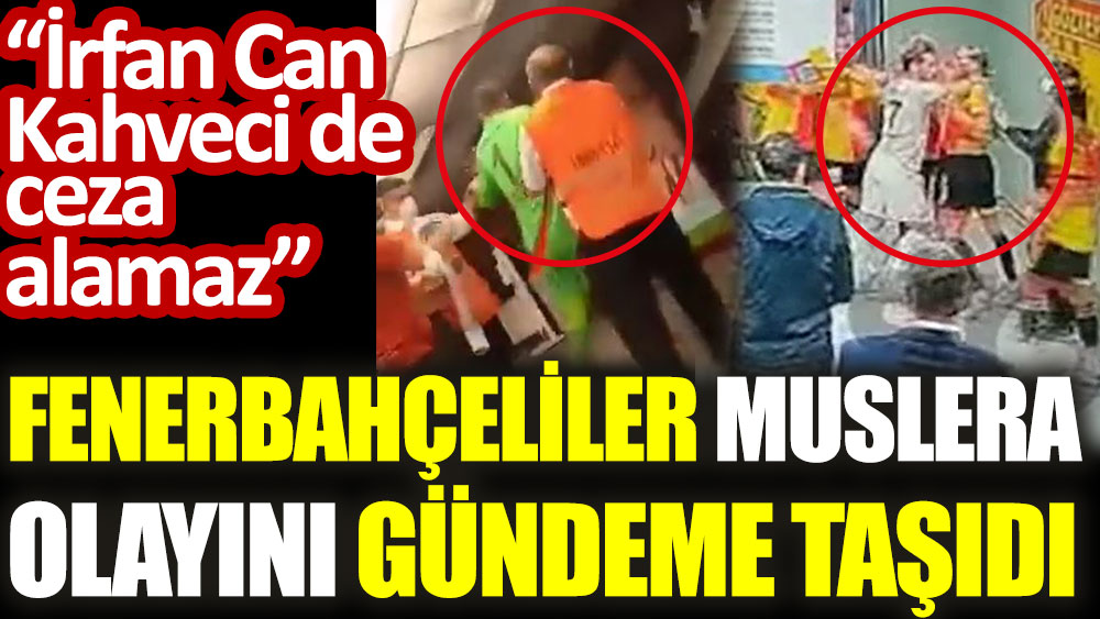 İrfan Can Kahveci'nin disipline sevkinin ardından Fenerbahçeliler Muslera olayını gündeme getirerek tepki gösterdiler