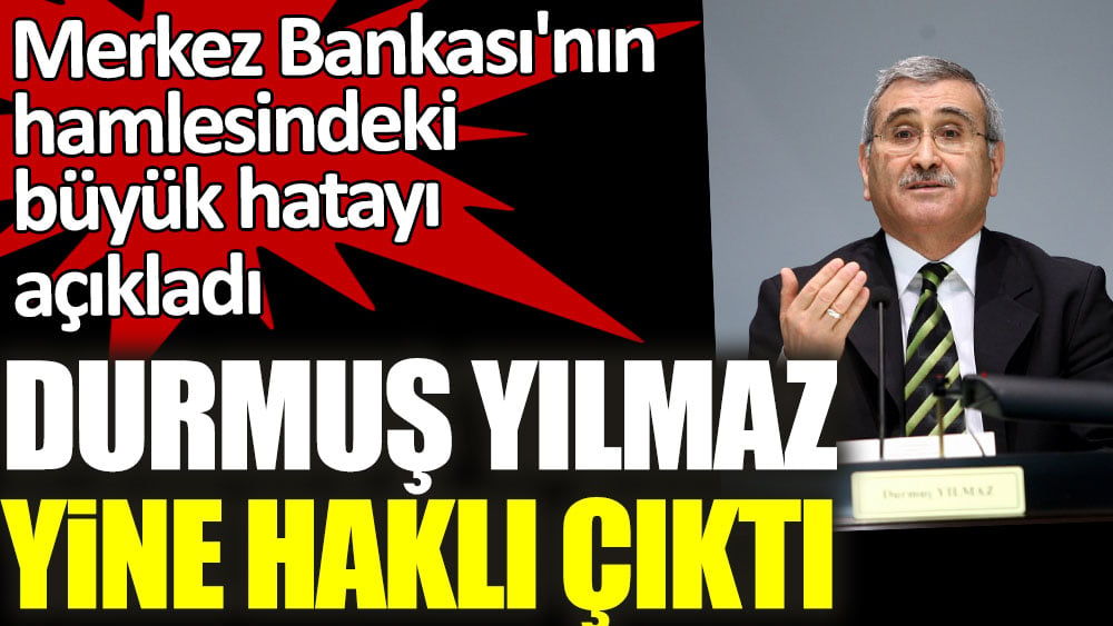 İYİ Partili Durmuş Yılmaz yine haklı çıktı! Merkez Bankası'nın hamlesindeki büyük hatayı açıkladı