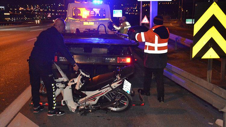 TEM'de motosiklet kazası: Sürücü kurtarılamadı