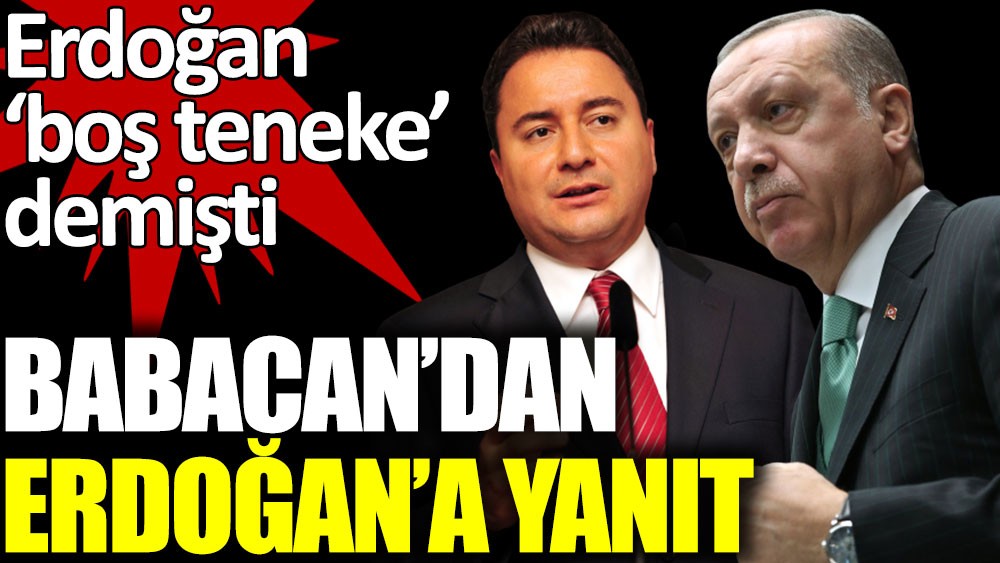 Babacan'dan Erdoğan'a 'boş teneke' yanıtı