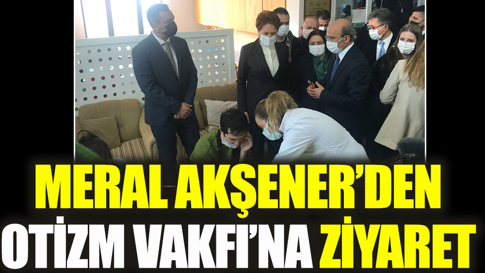 İYİ Parti Genel Başkanı Meral Akşener'den Otizm Vakfı’na ziyaret