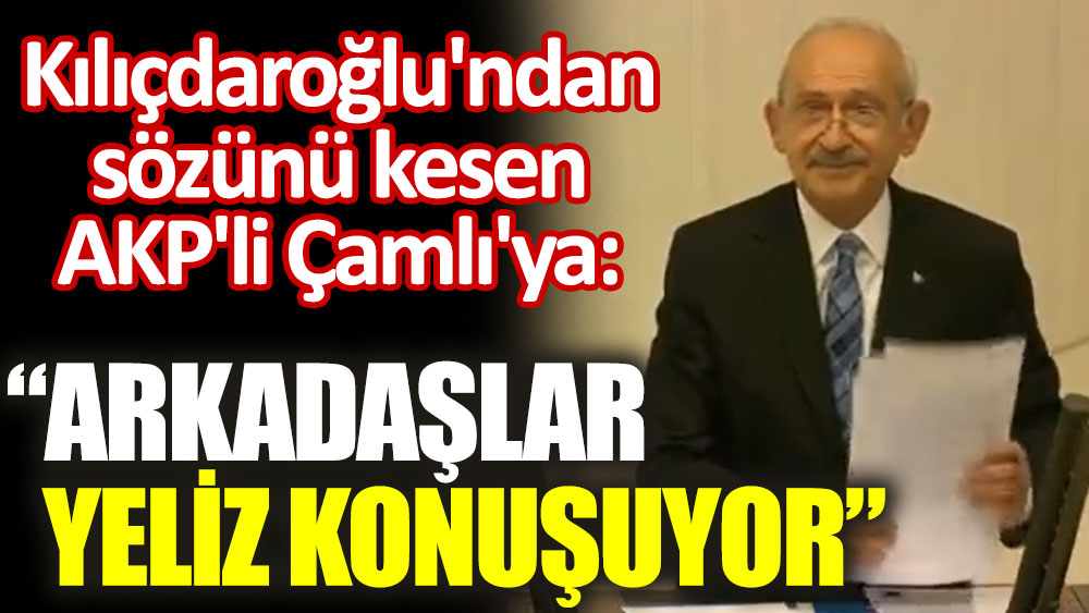 Kılıçdaroğlu'ndan sözünü kesen AKP'li Çamlı'ya: 'Arkadaşlar Yeliz konuşuyor'