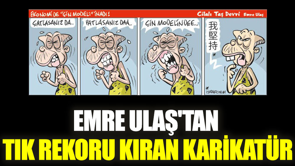 Emre Ulaş'tan tık rekoru kıran karikatür