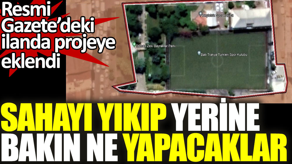 Zeytinburnu'nda sahayı yıkıp bakın yerine ne yapacaklar