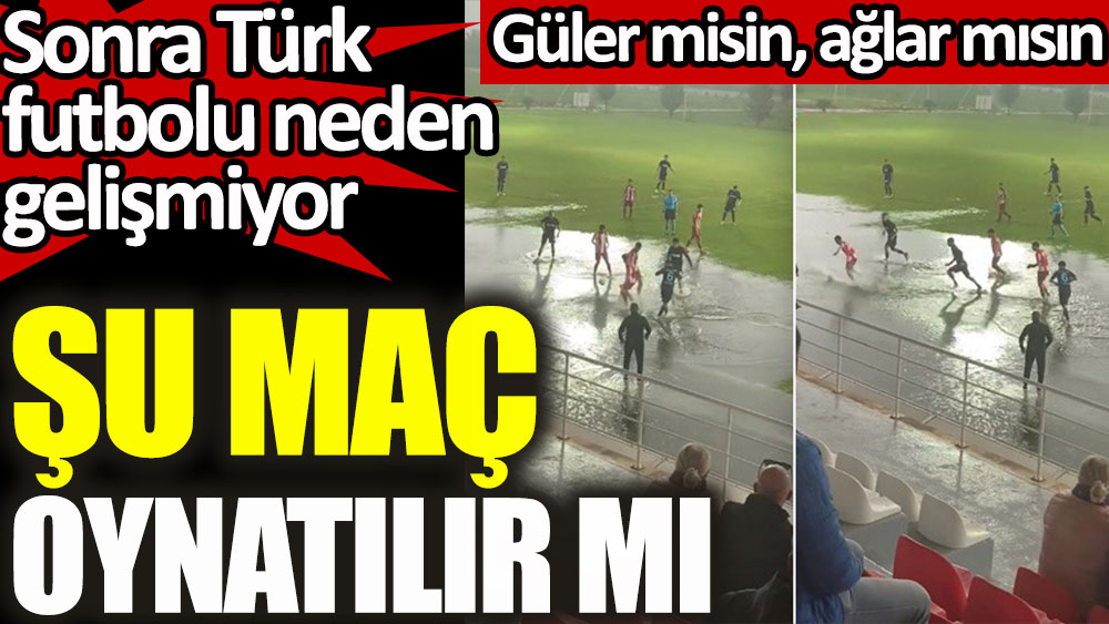 Antalyaspor-Trabzonspor U19 maçında zemin skandalı! Sonra Türk futbolu neden gelişmiyor