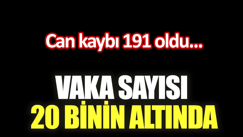 Sağlık Bakanlığı güncel tabloyu açıkladı. Vaka sayısı 20 binin altında