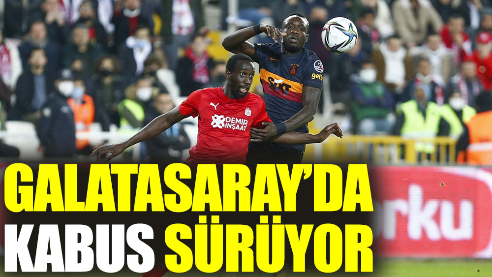 Galatasaray’da kabus sürüyor