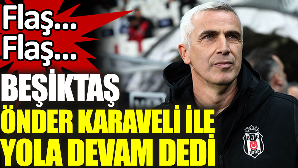 Son dakika... Beşiktaş, teknik direktör kararını verdi