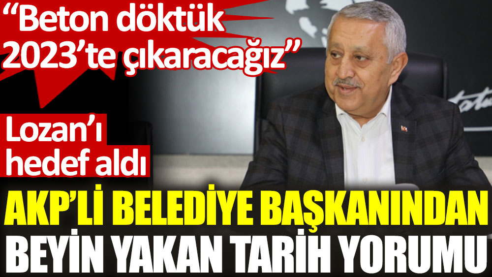 AKP’li Mehmet Zeybek: Afyon’da 15 sene önce petrol bulundu, Lozan’dan dolayı üzerine beton döktüler