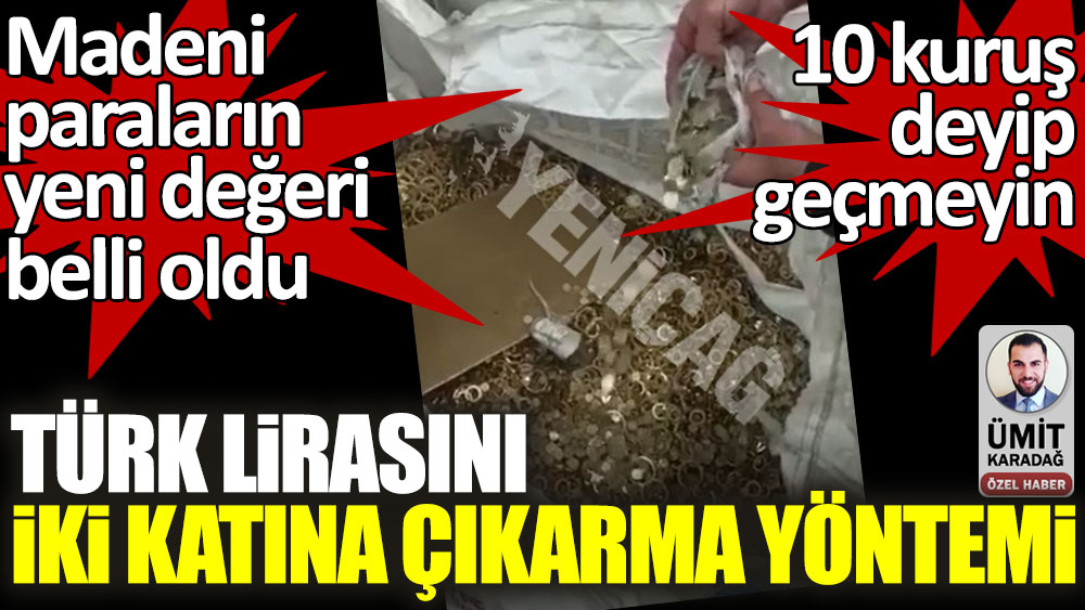Türk lirasını iki katına çıkarma yöntemi! Madeni paraların yeni değeri belli oldu