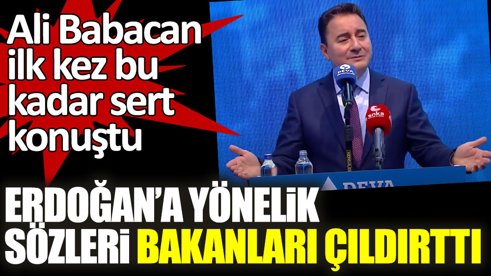 Ali Babacan ilk kez bu kadar sert konuştu! Erdoğan'a yönelik sözleri bakanları çıldırttı