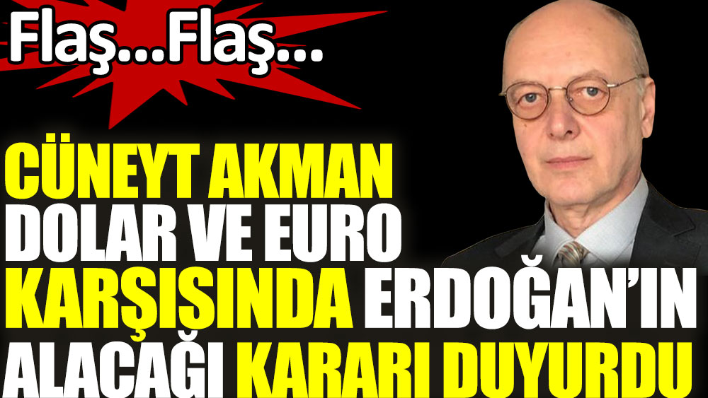 Dolar ve Euroyu frenlemek için alınacak kararı Cüneyt Akman açıkladı