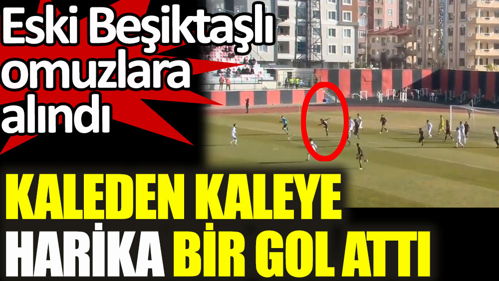 Vansporlu Hamza Küçükköylü kaleden kaleye harika bir gol attı! Eski Beşiktaşlı omuzlara alındı