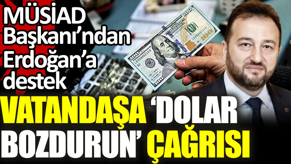 MÜSİAD Başkanı'ndan vatandaşa "dolar bozdurun" çağrısı
