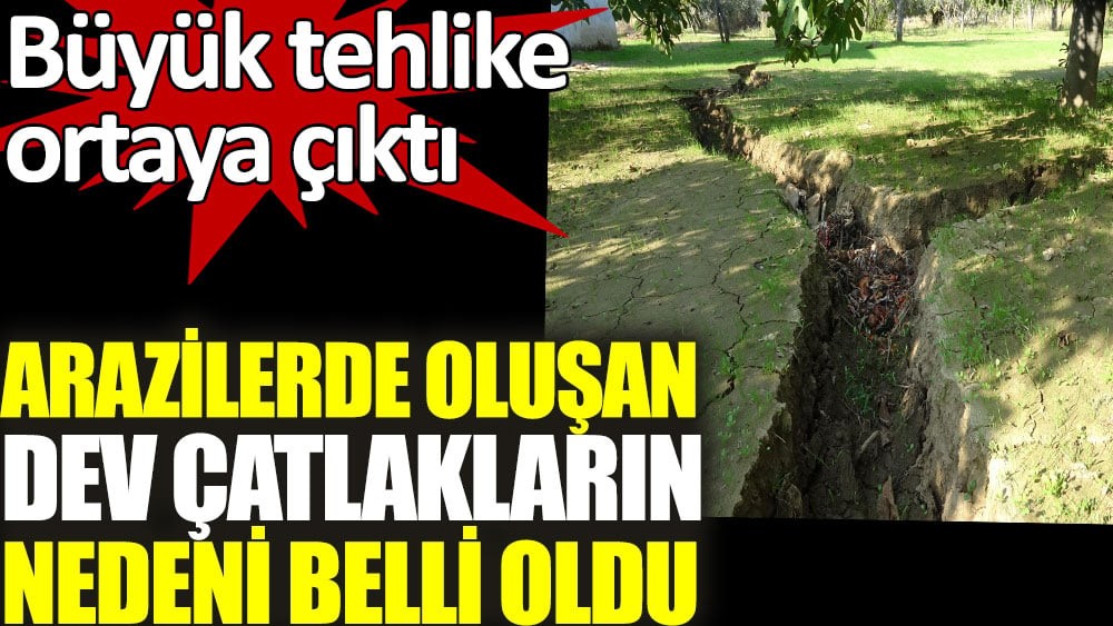 Germencik'te arazilerde oluşan dev çatlakların nedeni belli oldu. Büyük tehlike ortaya çıktı