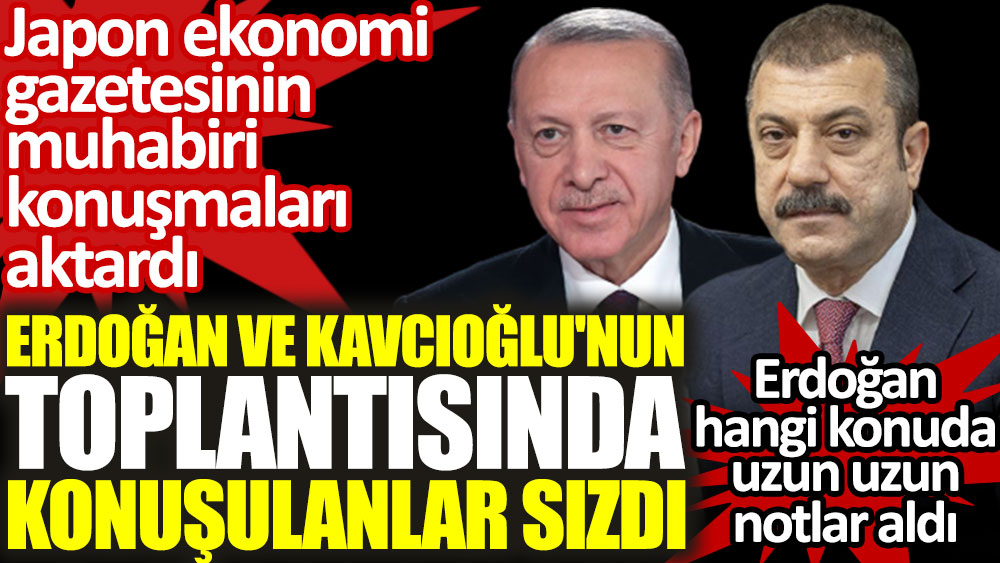 Erdoğan ve Kavcıoğlu'nun toplantısında konuşulanlar sızdı. Erdoğan hangi konuda uzun uzun notlar aldı