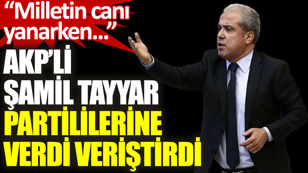 Şamil Tayyar'dan AKP'yi karıştıracak sözler: Milletin canı yanarken...
