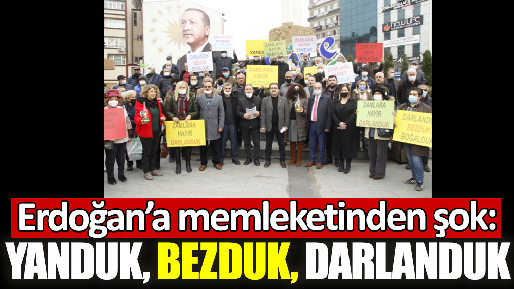 Erdoğan'a memleketi Rize'den şok: Yandık, Bezduk, Darlanduk