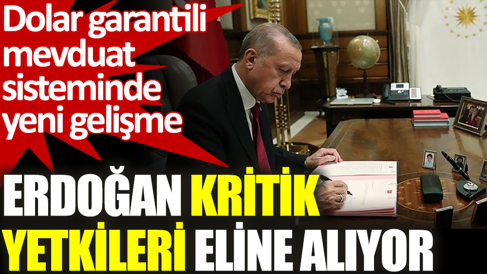 Cumhurbaşkanı Erdoğan kritik yetkileri eline alıyor