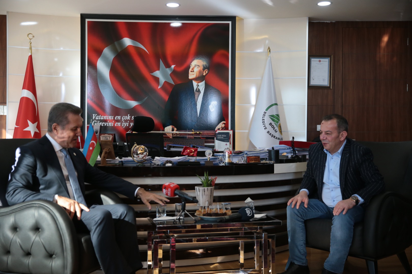 Mustafa Sarıgül'den Tanju Özcan'a ziyaret