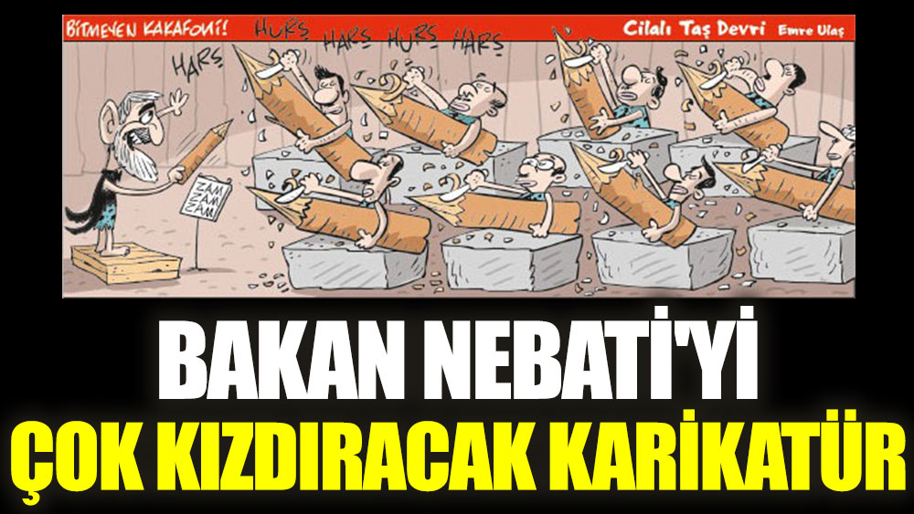 Bakan Nebati'yi çok kızdıracak karikatür