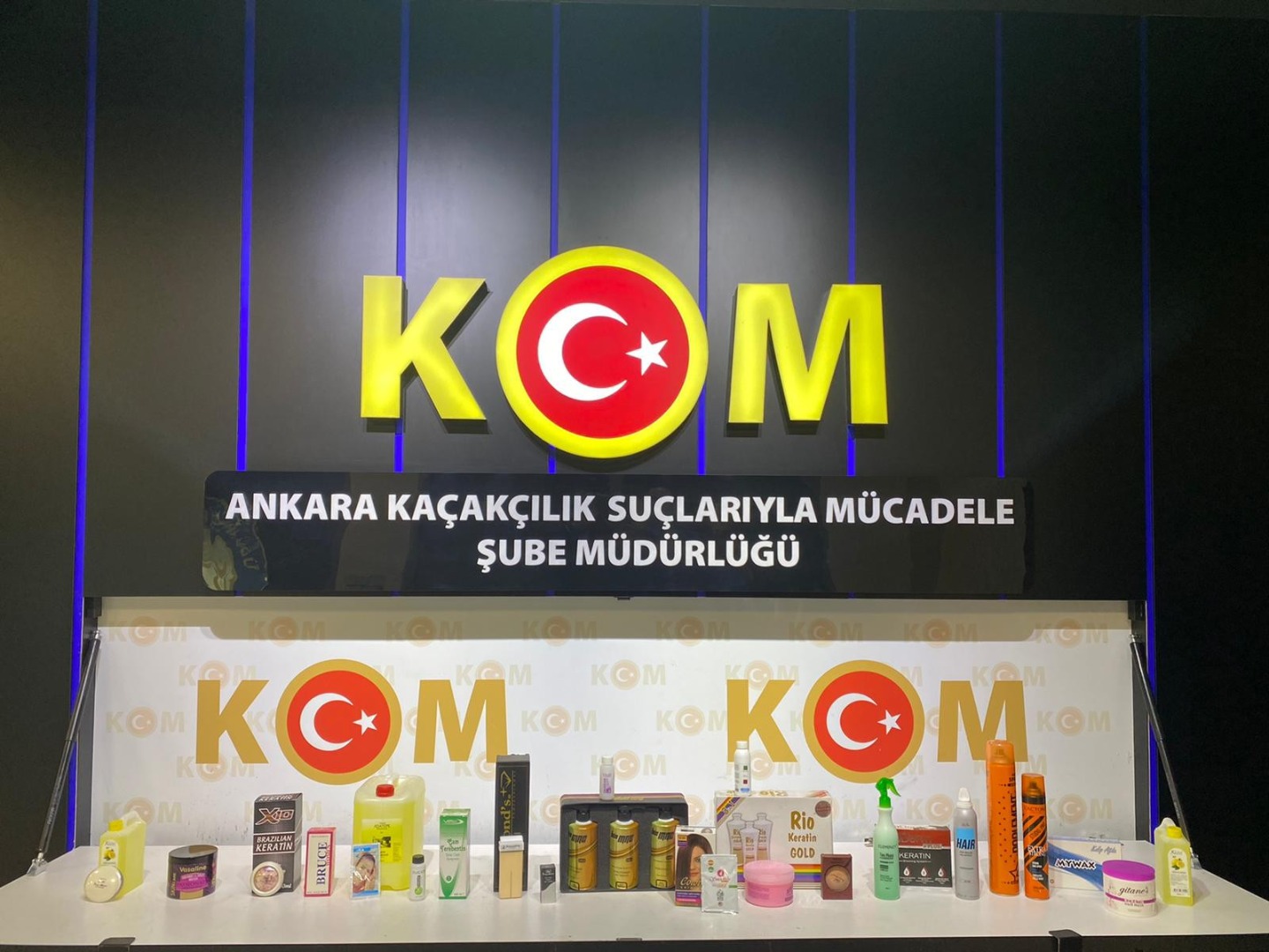 Ankara'da kaçakçılık operasyonu: 137 bin kozmetik ürün ele geçirildi