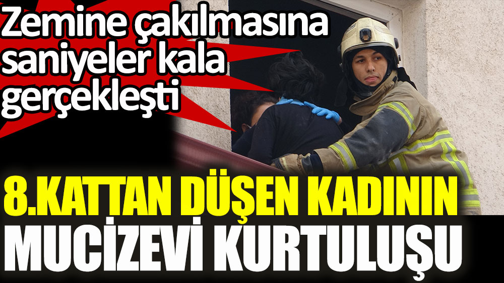Bursa'da 8.kattan düşen kadının mucizevi kurtuluşu. Zemine çakılmasına saniyeler kala gerçekleşti