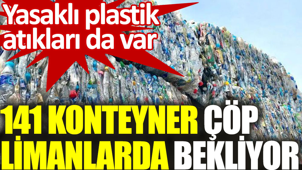 141 konteyner çöp limanlarda bekliyor. Yasaklı plastik atıkları da var