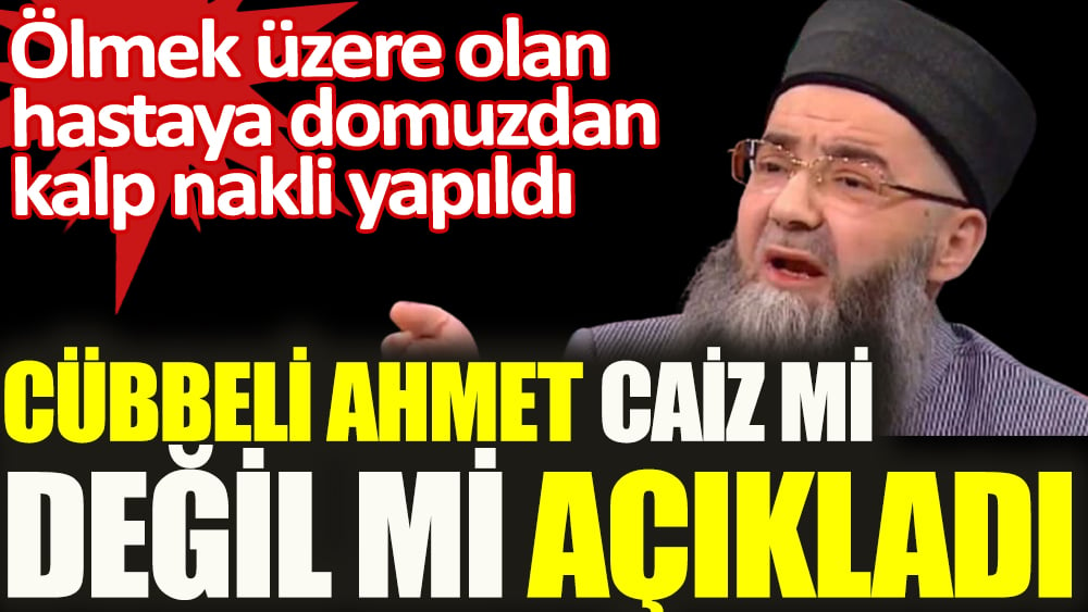 Cübbeli Ahmet'ten 'domuzdan kalp nakli' yorumu