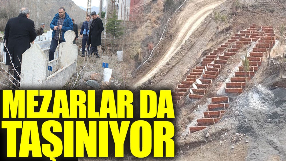 Su altında kalacak Yusufeli'de mezarlar da taşınıyor