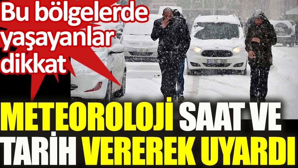 Meteoroloji'den Doğu Anadolu'ya kar uyarısı