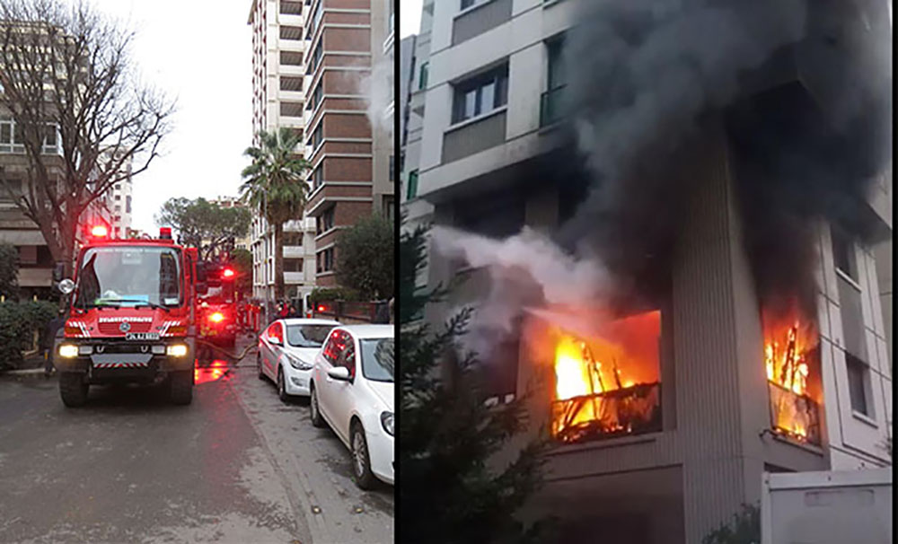 Kadıköy’de 10 katlı binada yangın: 1 ölü
