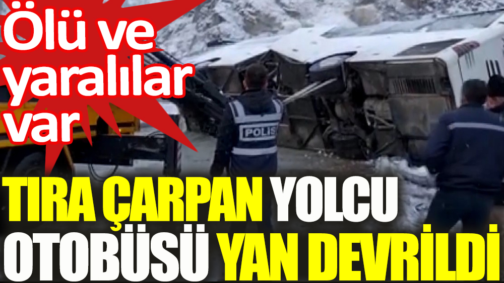 Sivas'ta yolcu otobüsü kaza yaptı:1 kişi öldü, 27 yaralı