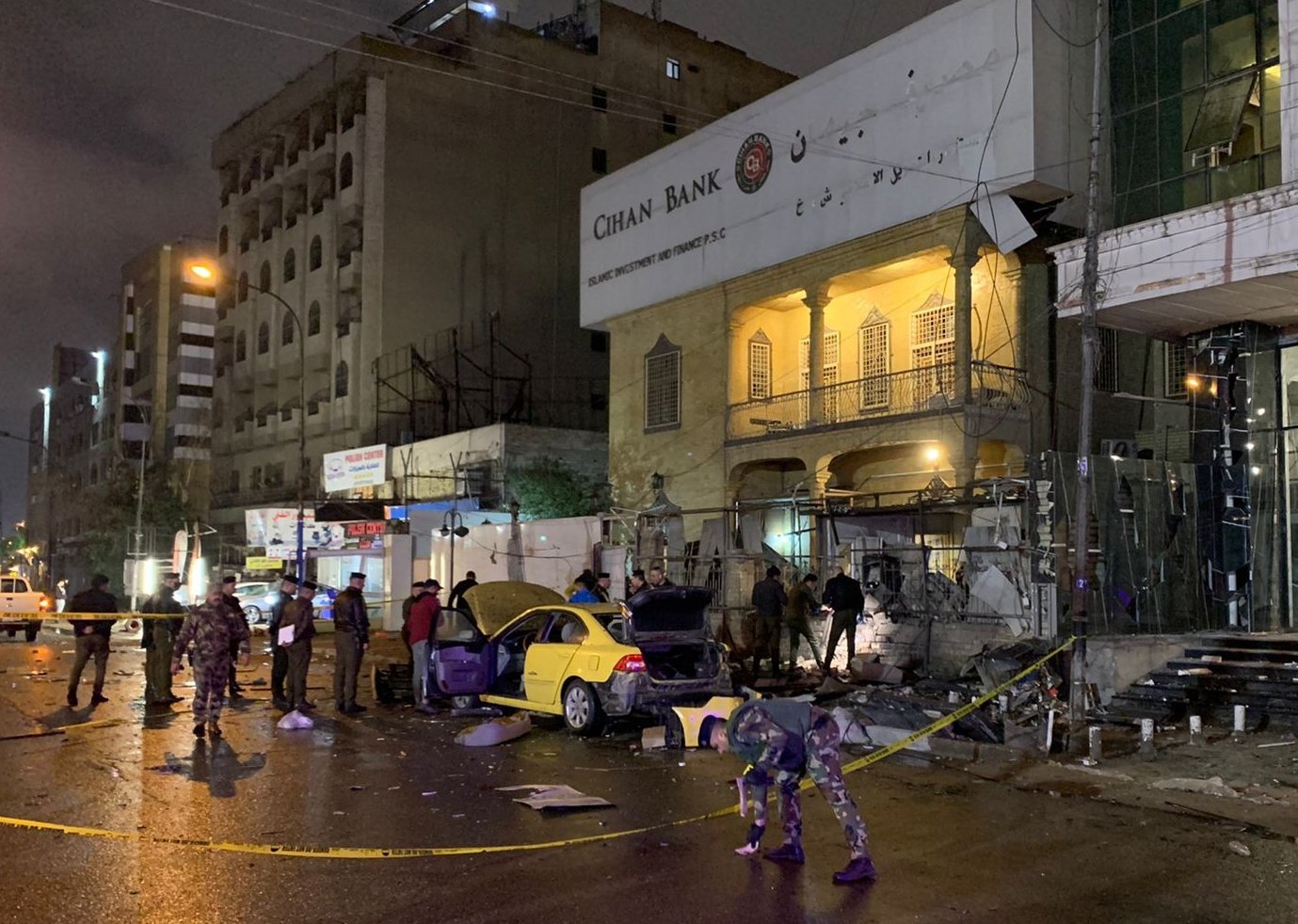 Bağdat'ta bankada patlama: 1 yaralı