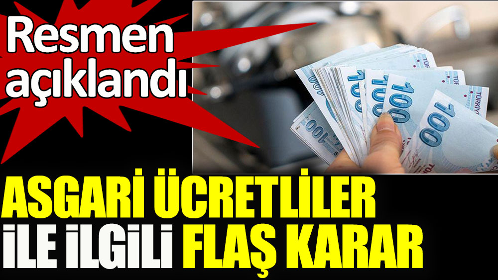 Asgari ücretliler ile ilgili flaş karar! Maaşa hacze son