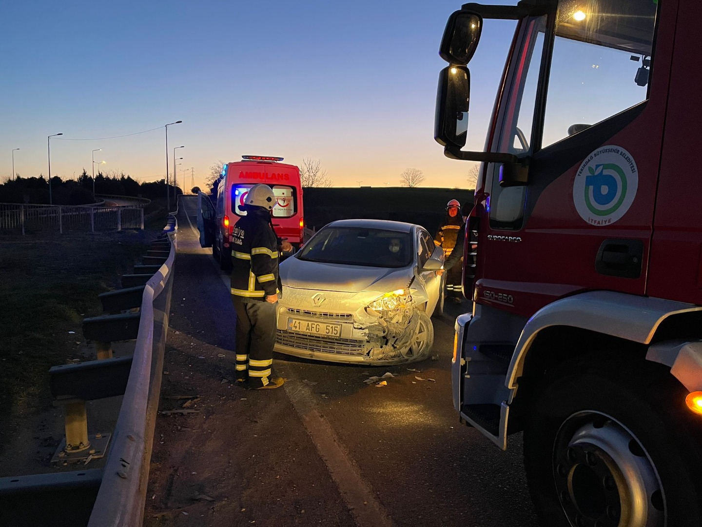 Tekirdağ’da trafik kazası