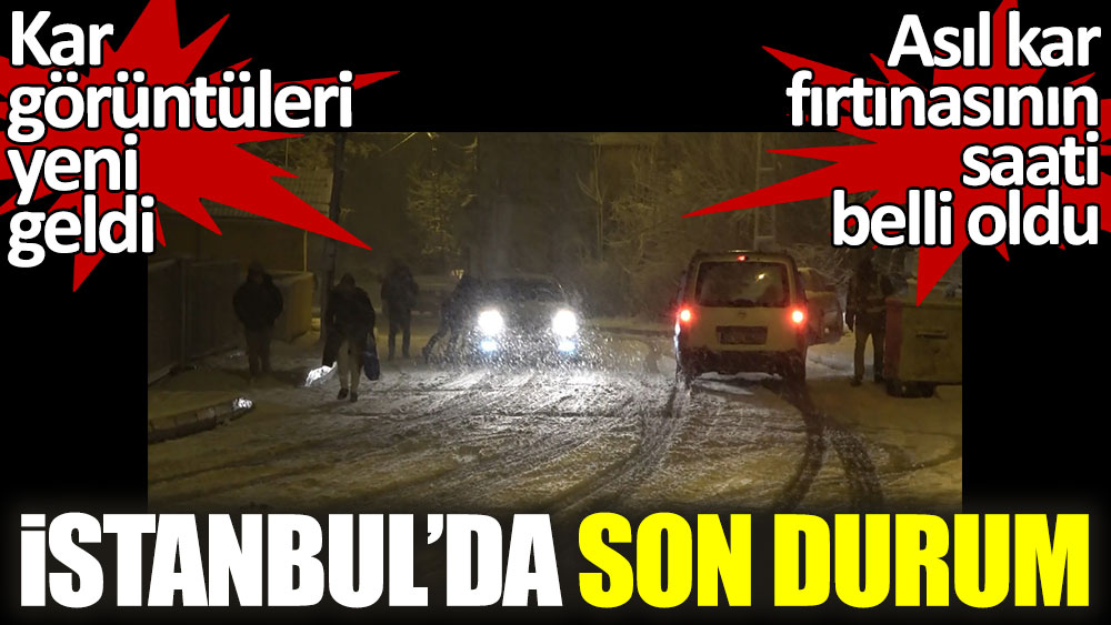 İstanbul Maltepe'den kar görüntüleri geldi! Asıl kar fırtınasının saati belli oldu
