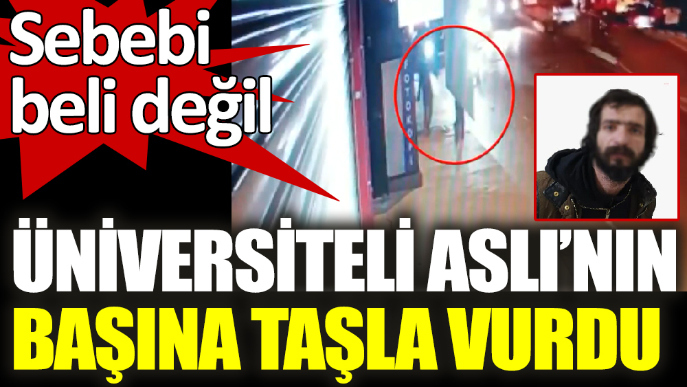 İstanbul’da üniversite öğrencisi Aslı’ya yürürken taşla saldıran kişi tutuklandı