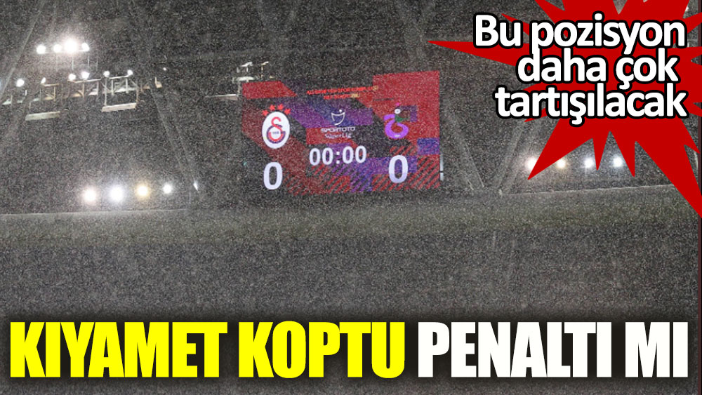 Galatasaray-Trabzonspor maçının 14. dakikasında kıyamet koptu: Penaltı mı?
