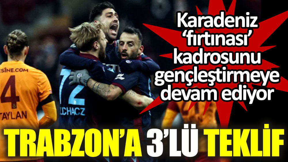Trabzonspor'a 3'lü paket