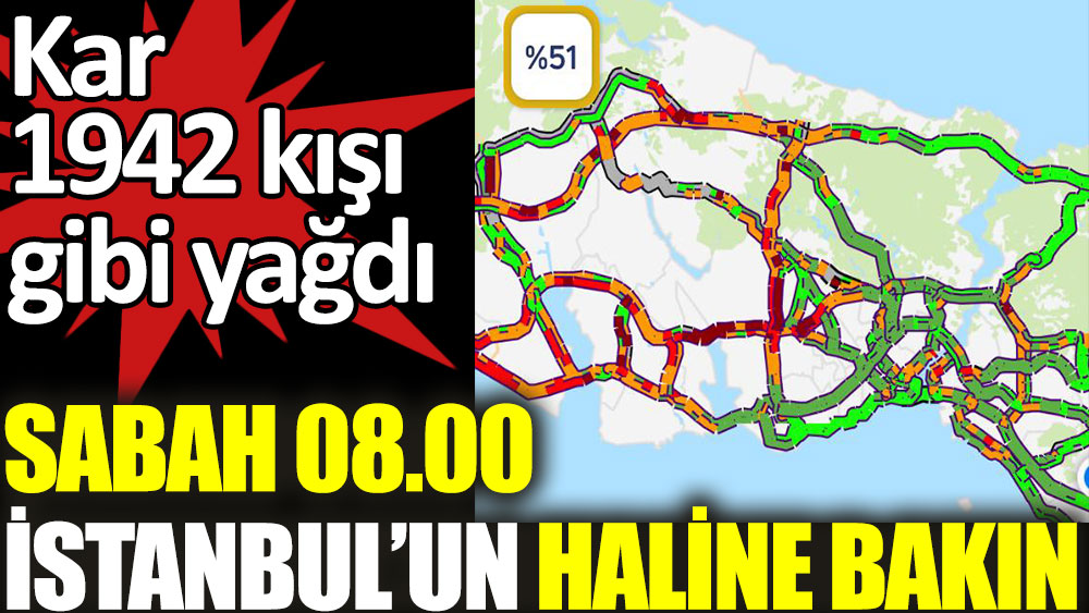Sabah 08.00 İstanbul’un haline bak