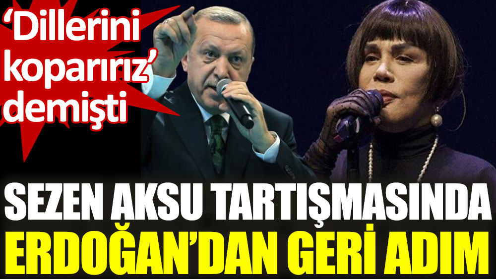 Erdoğan'dan geri adım: Hitabımın muhatabı Sezen Aksu değildir