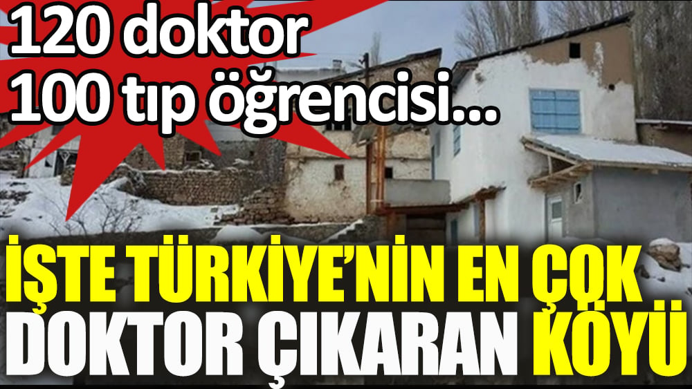 İşte Türkiye'nin en çok doktor çıkaran köyü. Kolluca Köyü: 120 doktor, 100 tıp öğrencisi
