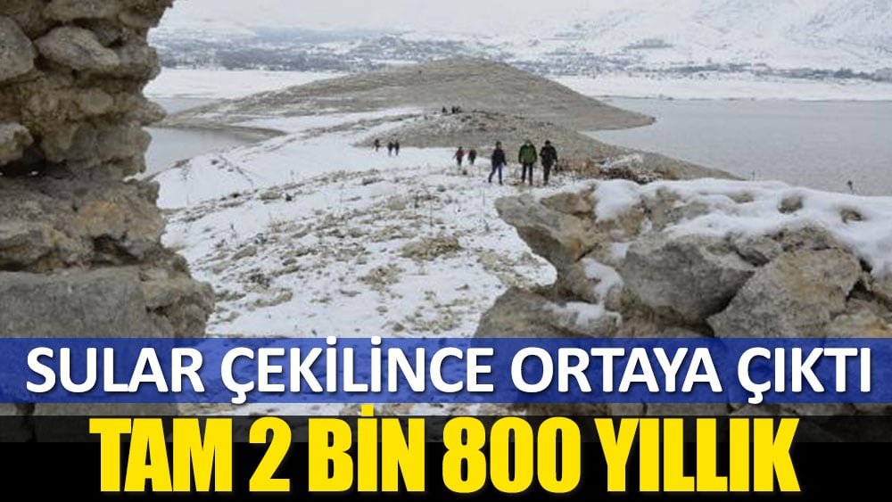 Sular çekilince ortaya çıktı. Tam 2 bin 800 yıllık