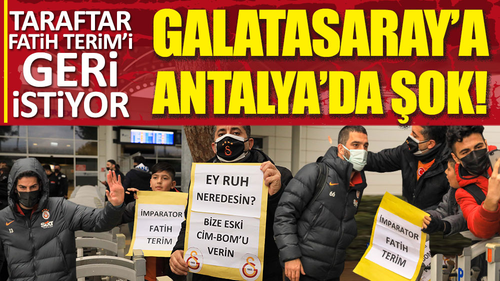 Taraftardan Galatasaray'a Fatih Terimli karşılama