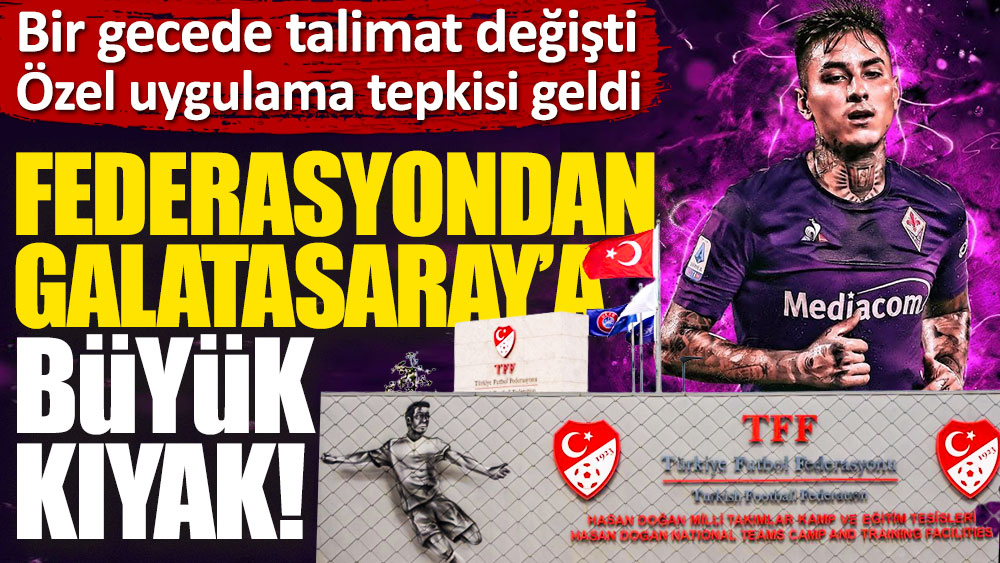 TFF'den Galatasaray'a büyük kıyak!